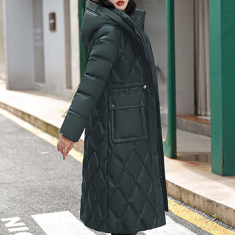 EB | Damen gepolsterte Kapuzen Winterjacke