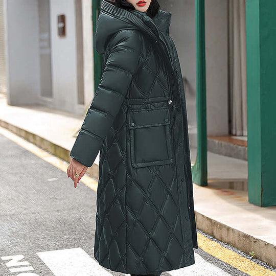 EB | Damen gepolsterte Kapuzen Winterjacke