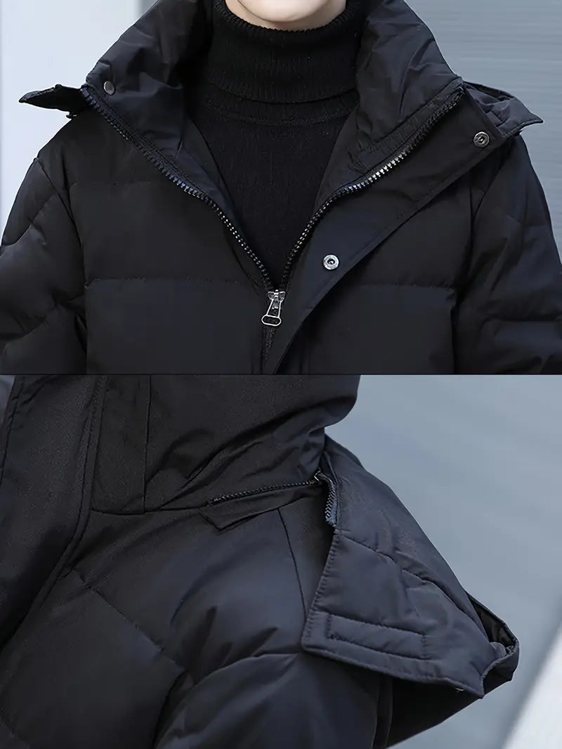 EB - Warme Lange Gesteppte Winterjacke für Männer