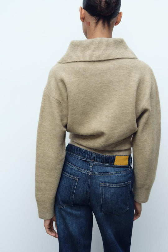 EB | Stilvolle Strickjacke mit Kragen Klassisch und Komfortabel Perfekt für Den Alltag