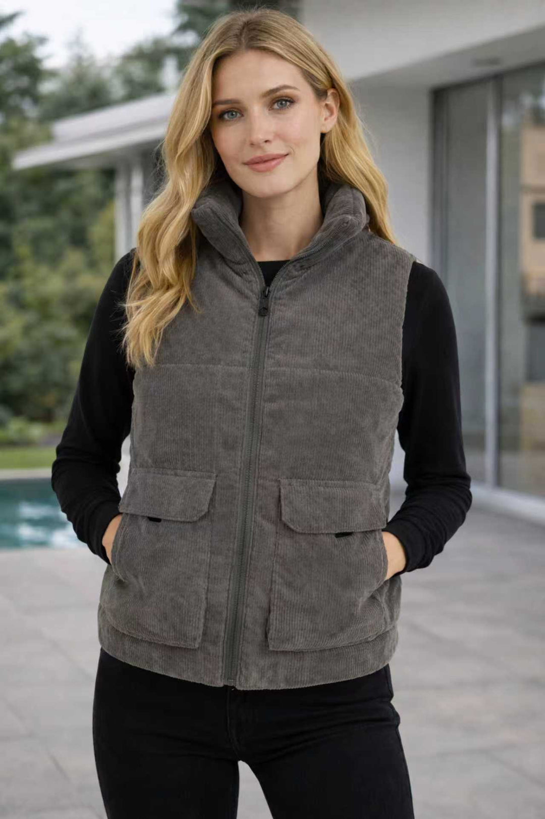 EB | Sherpa-Gefütterte Corduroy-Weste