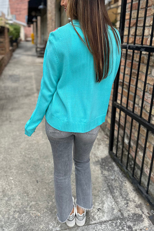 EB | Weihnachtsnussknacker Pailletten Freizeit Strickjacke