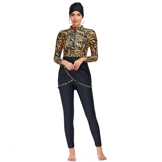 EB | 3 Teile Set Halal Bademode Badeanzug Burkini Badeoutfit