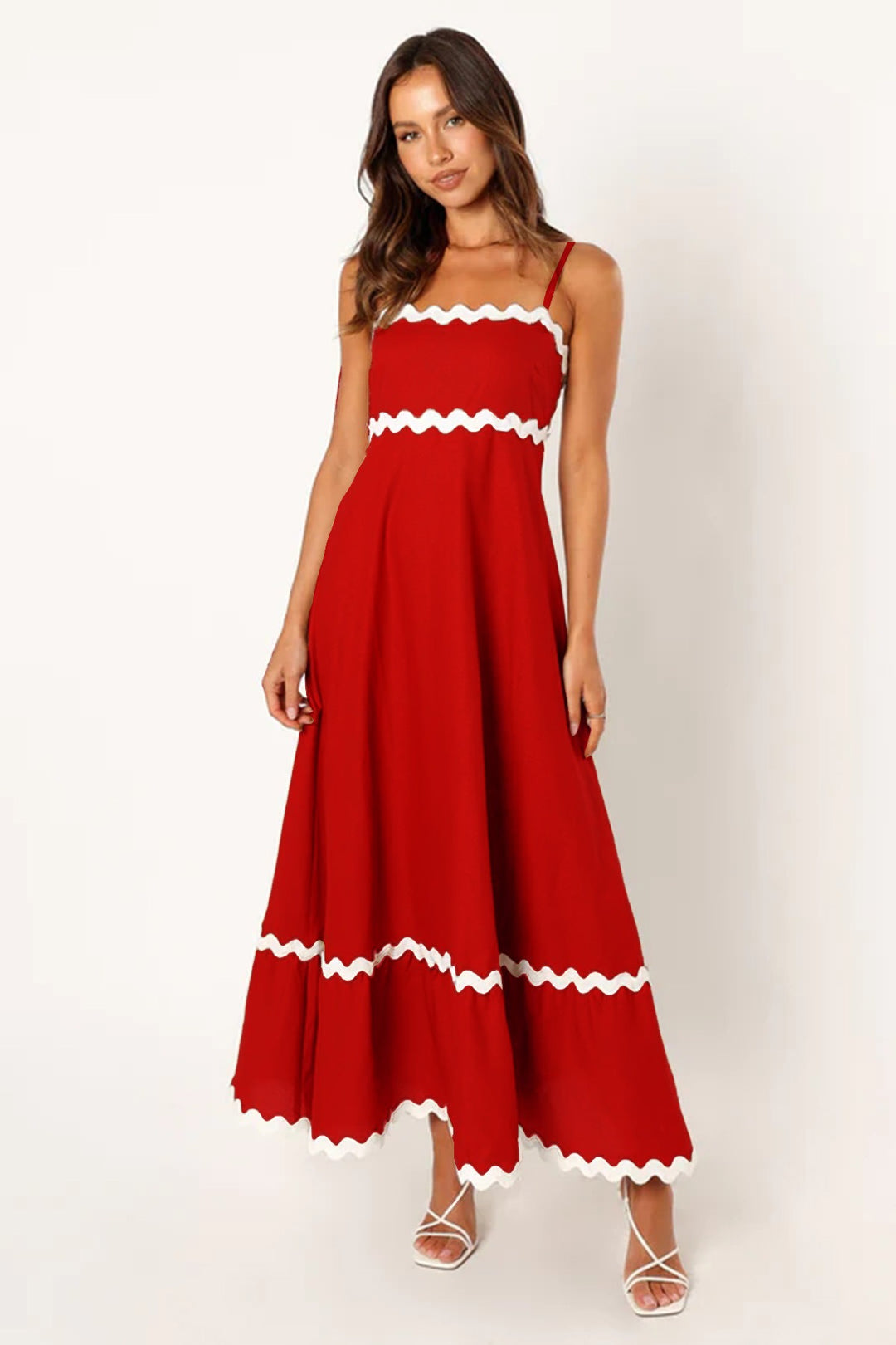 EB | Einfarbiges Spitzen-Hosenträger-Röhrentop-Kleid
