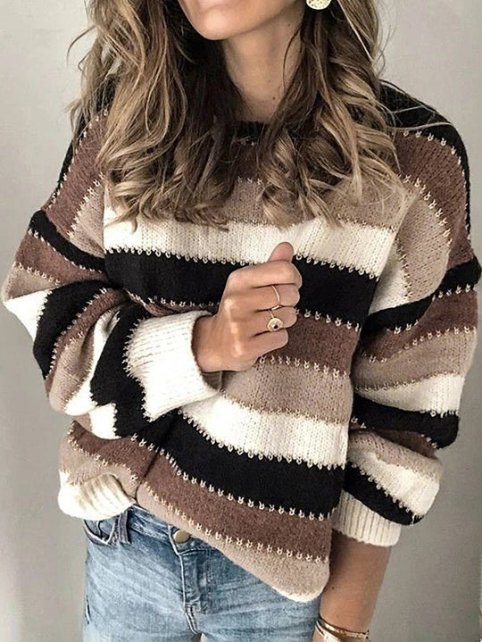 EB | Gestreifter Strickpullover