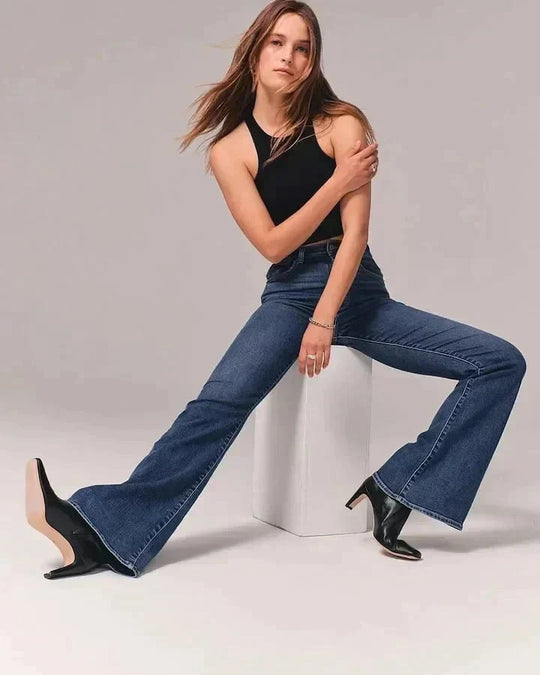 EB - Figurformende Bootcut-Jeans