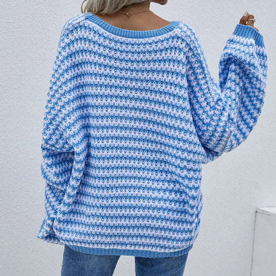 EB | Gestreifter Strickpullover Für Modische Looks