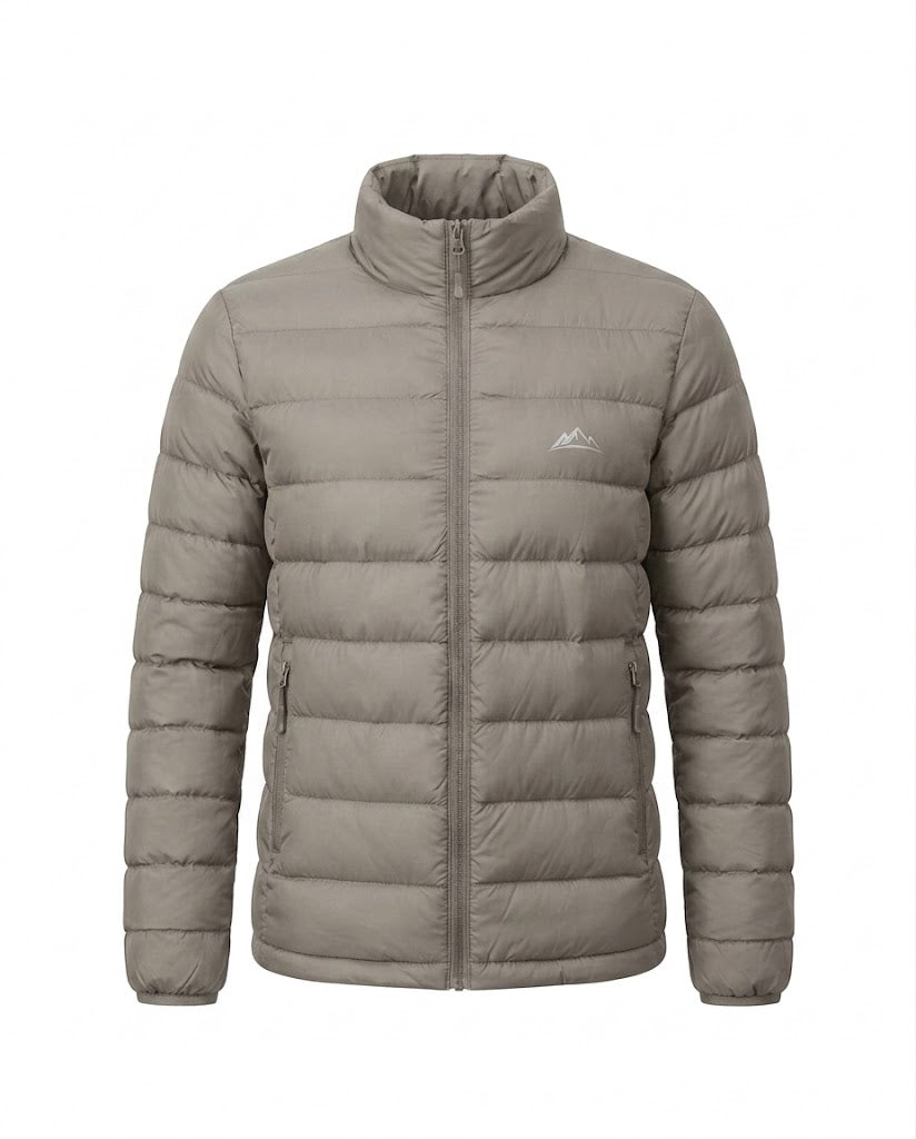 Damen nan leichte packbare Kurz-Steppjacke mit hohem Stehkragen und Reißverschlusstaschen EB