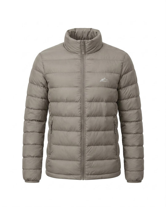 Damen nan leichte packbare Kurz-Steppjacke mit hohem Stehkragen und Reißverschlusstaschen EB