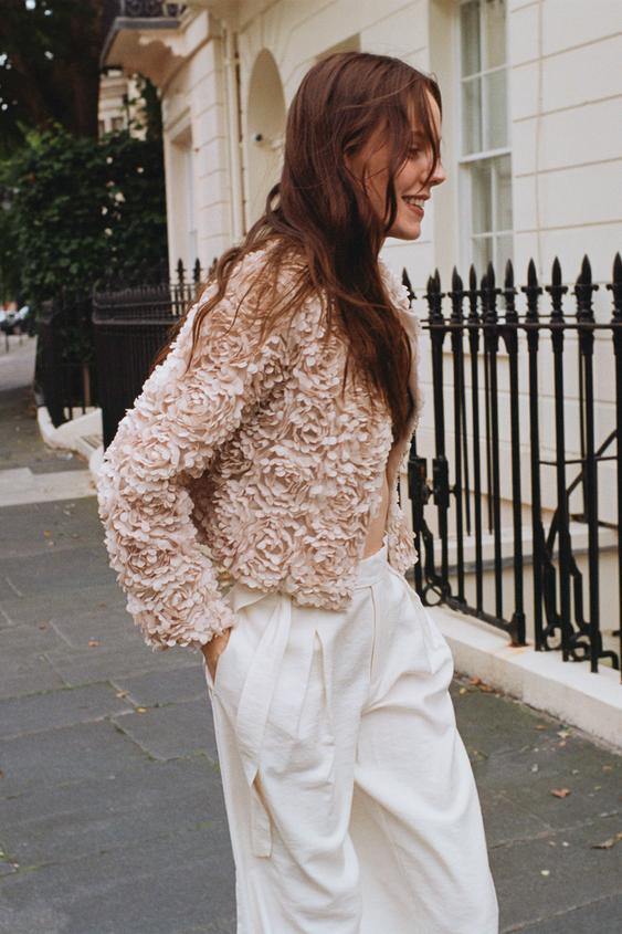 EB | Floral Applikation Kurzjacke