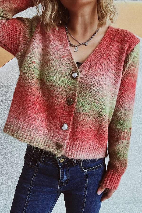 EB | Candy-Farbe Sweaterjacke