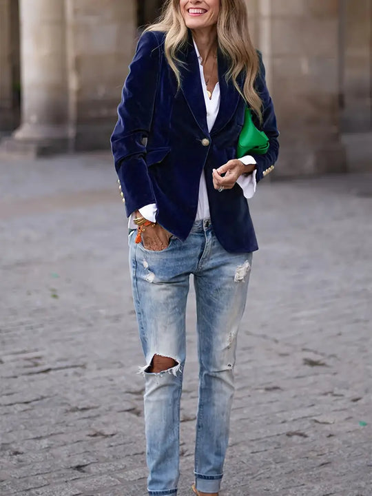 EB | Elegante Samtjacke