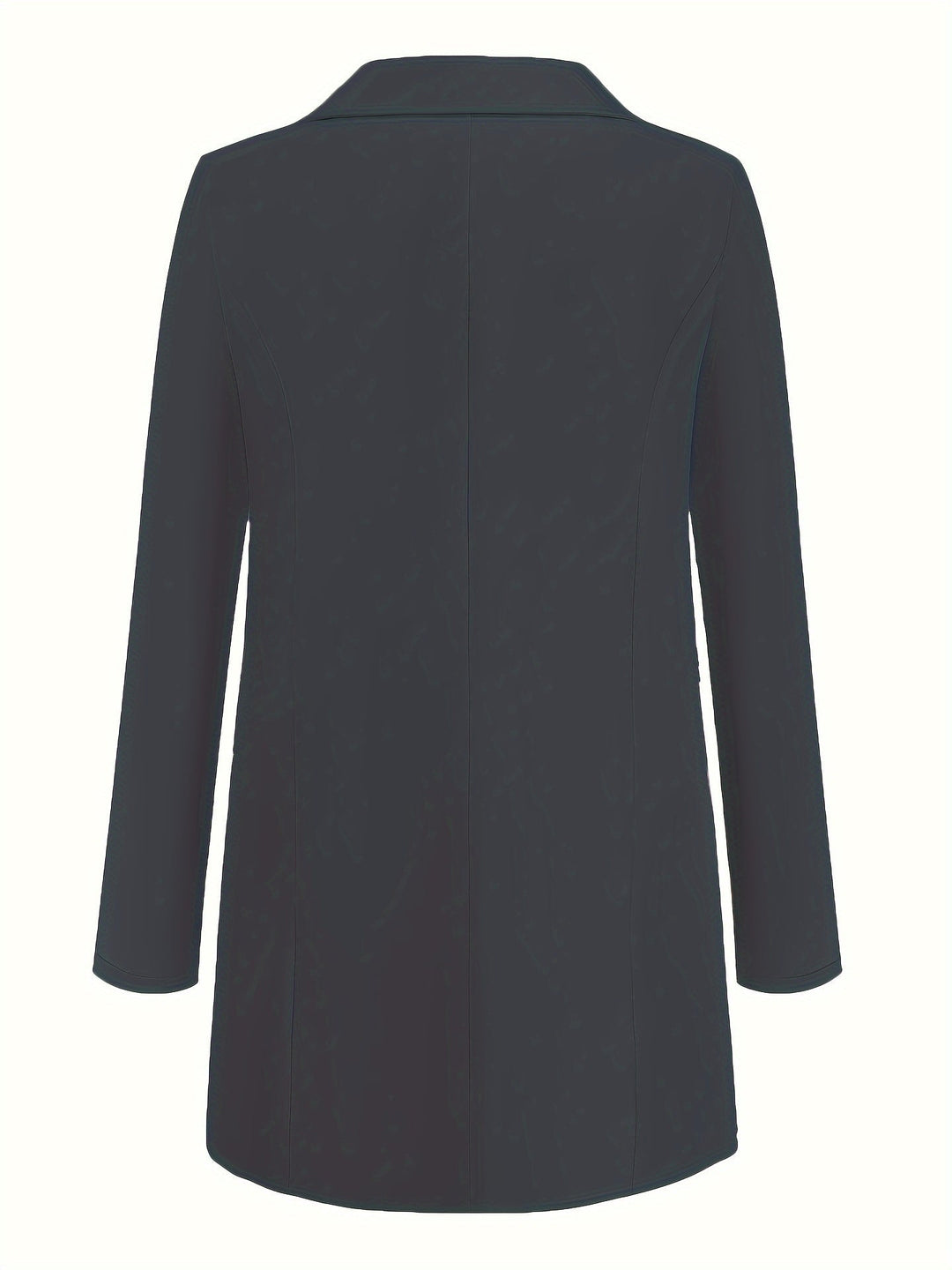 EB | Eleganter Business-Einfarbiger Lange Blazer mit Reversideal für alle Jahreszeiten