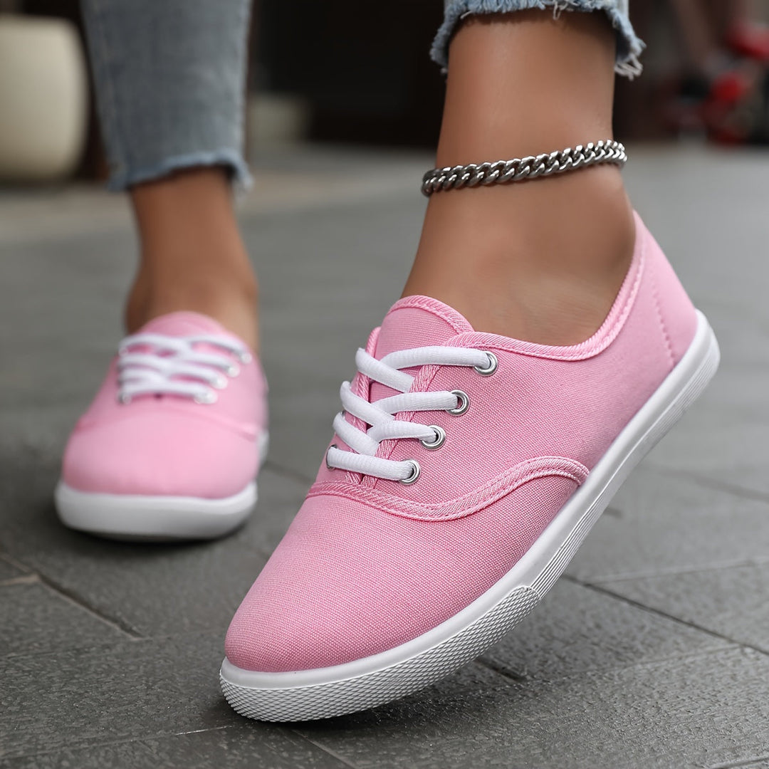 EB | Bequeme Niedrige Canvas Schnürschuhe