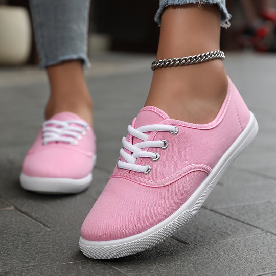 EB | Bequeme Niedrige Canvas Schnürschuhe
