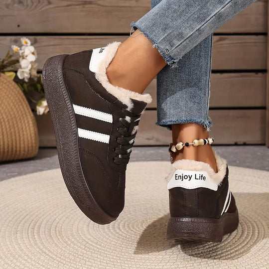 Bequeme Baumwoll-Sneaker mit warmem Innenfutter EB EB