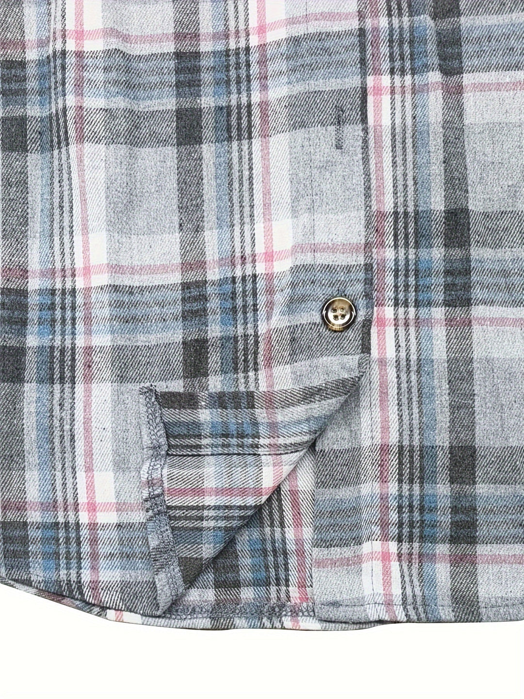 EB | Karierte Jacke mit Kapuze Baumwolle und Polyester Leger und Komfortabel