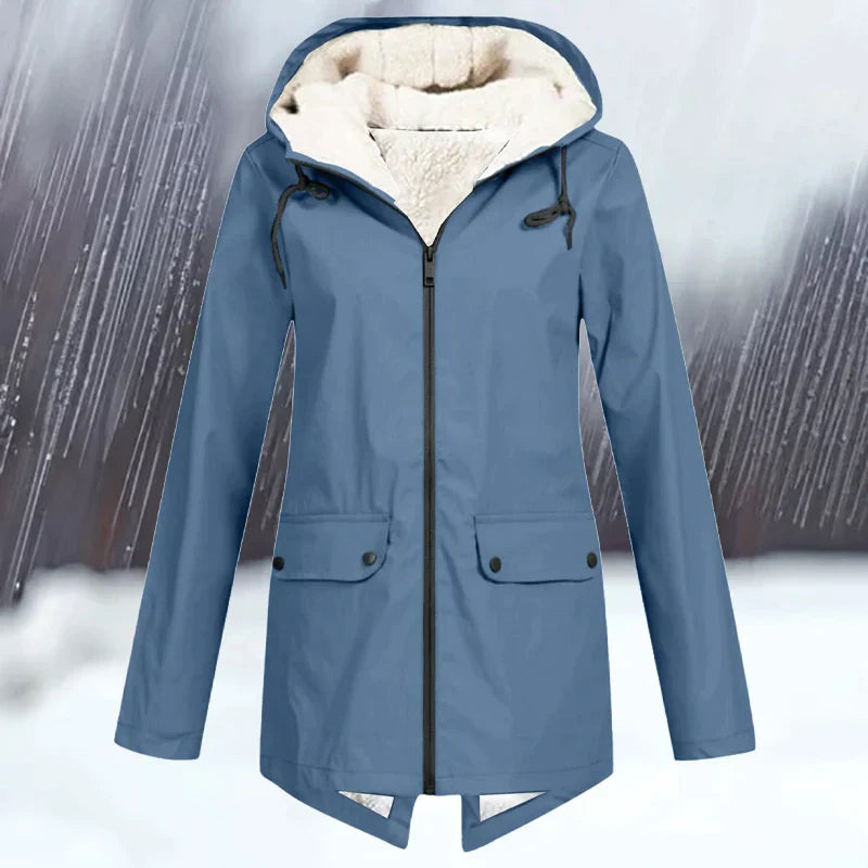 EB | Wind und Wasserdichte Jacke mit Kapuze und Verdickung