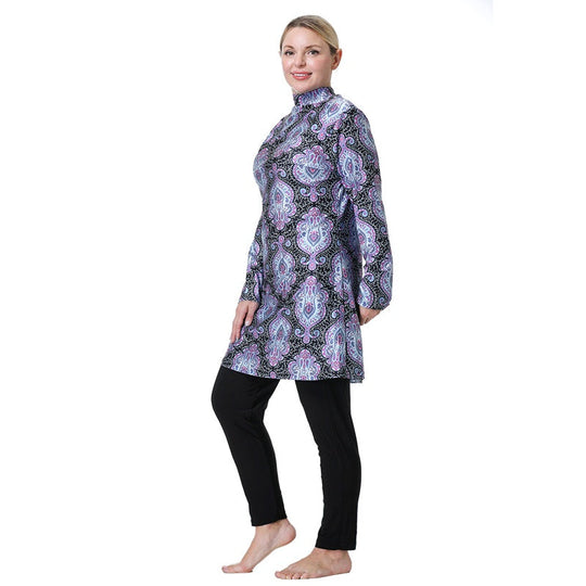 EB | 3Xl 8Xl Gedruckte Halal Arabische Frauen Badebekleidung Badeanzug Burkinis