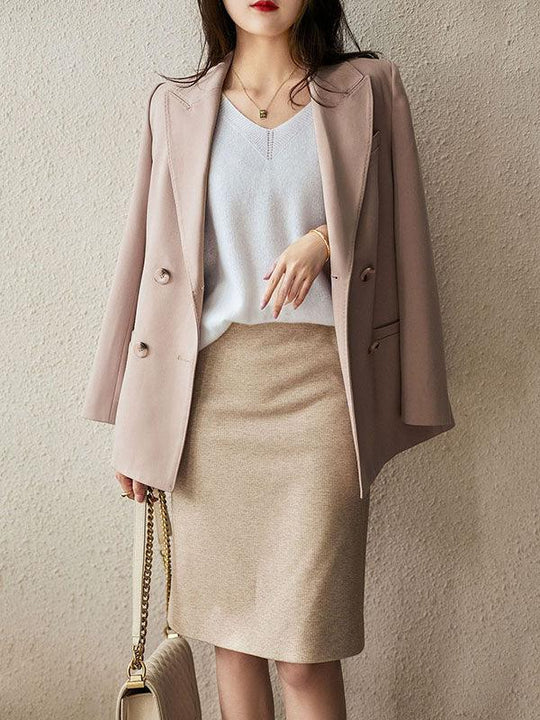 EB | weicher Cashmere-Pullover mit V-Ausschnitt für Damen