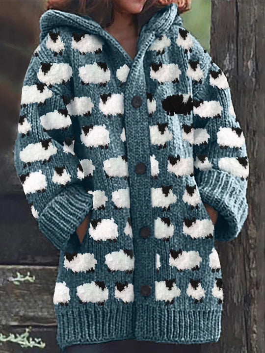 EB | Strickjacke Mit Schafen