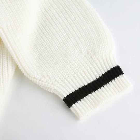 EB | Eleganter Damen Strickpullover mit V-Ausschnitt – Raffinierter Look