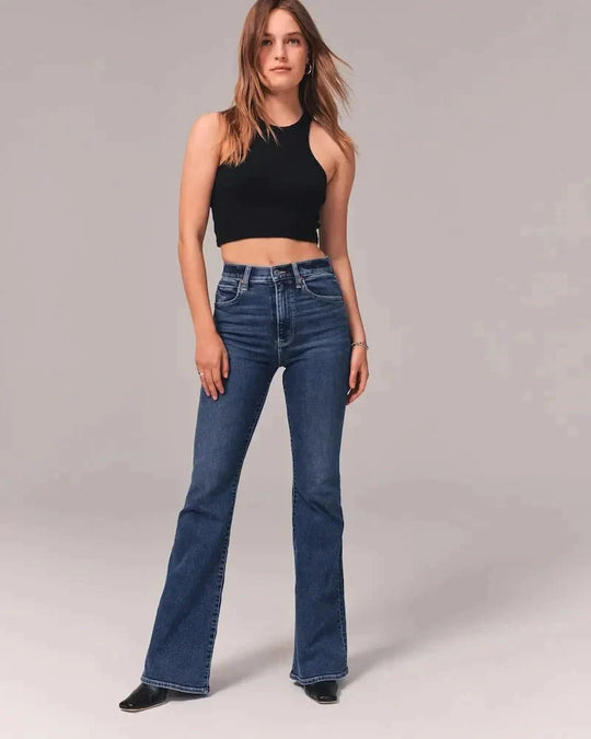 EB - Figurformende Bootcut-Jeans