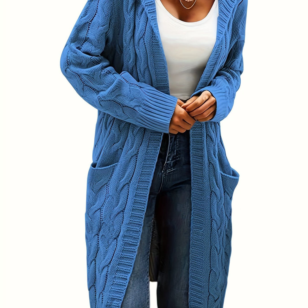 EB | Langstrickjacke mit Kapuze