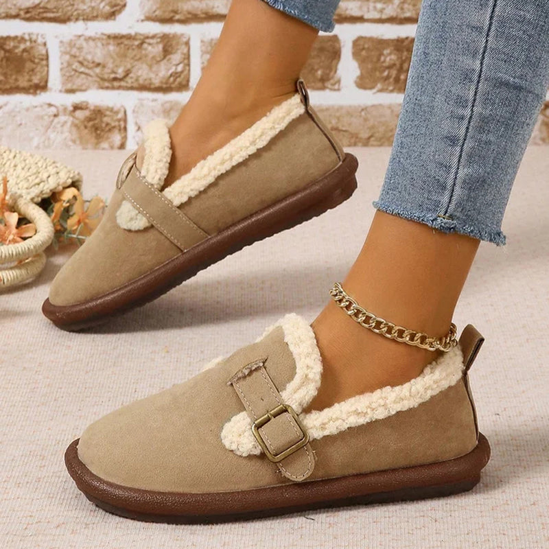 Warme und bequeme flache Schuhe EB