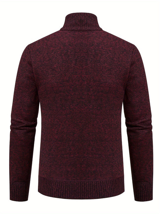 EB | Strickcardigan mit Reißverschluss und Muster Acryl Bequem und Warm