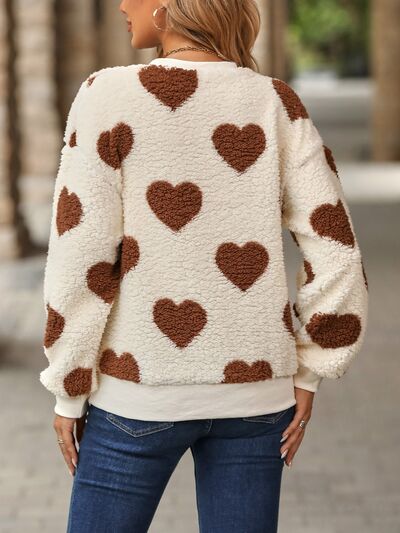 EB | Strickpullover mit Herzmuster für Wintereleganz