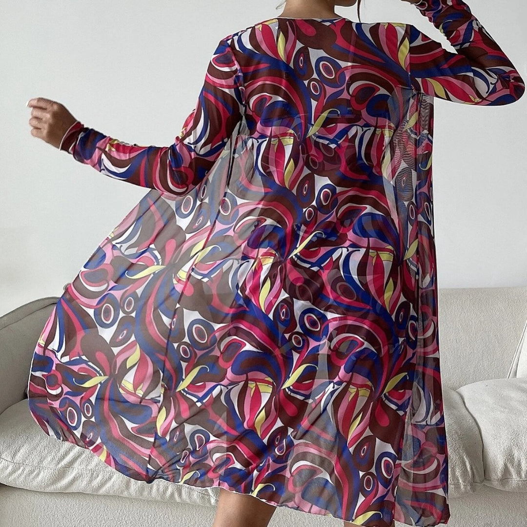 EB | Dreiteilige Bluse mit hoher Taille und langen Ärmeln mit Kordelzug