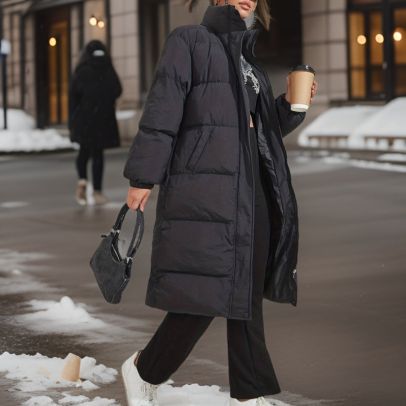 EB | Damen-Puffermantel mit Hohem Revers