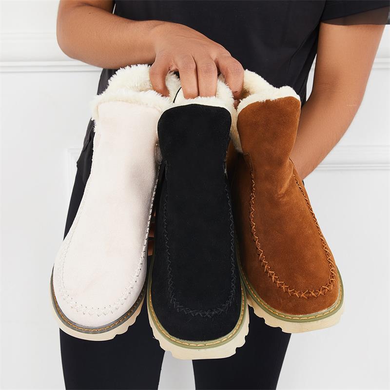 Ankle Boots für Frauen mit gefälschtem Pelzfutter EB