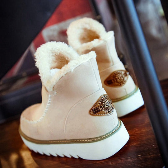 Ankle Boots für Frauen mit gefälschtem Pelzfutter EB