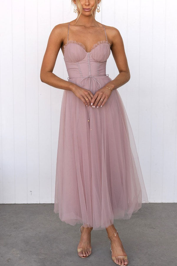 EB - Modernes prinses chiffon Kleid