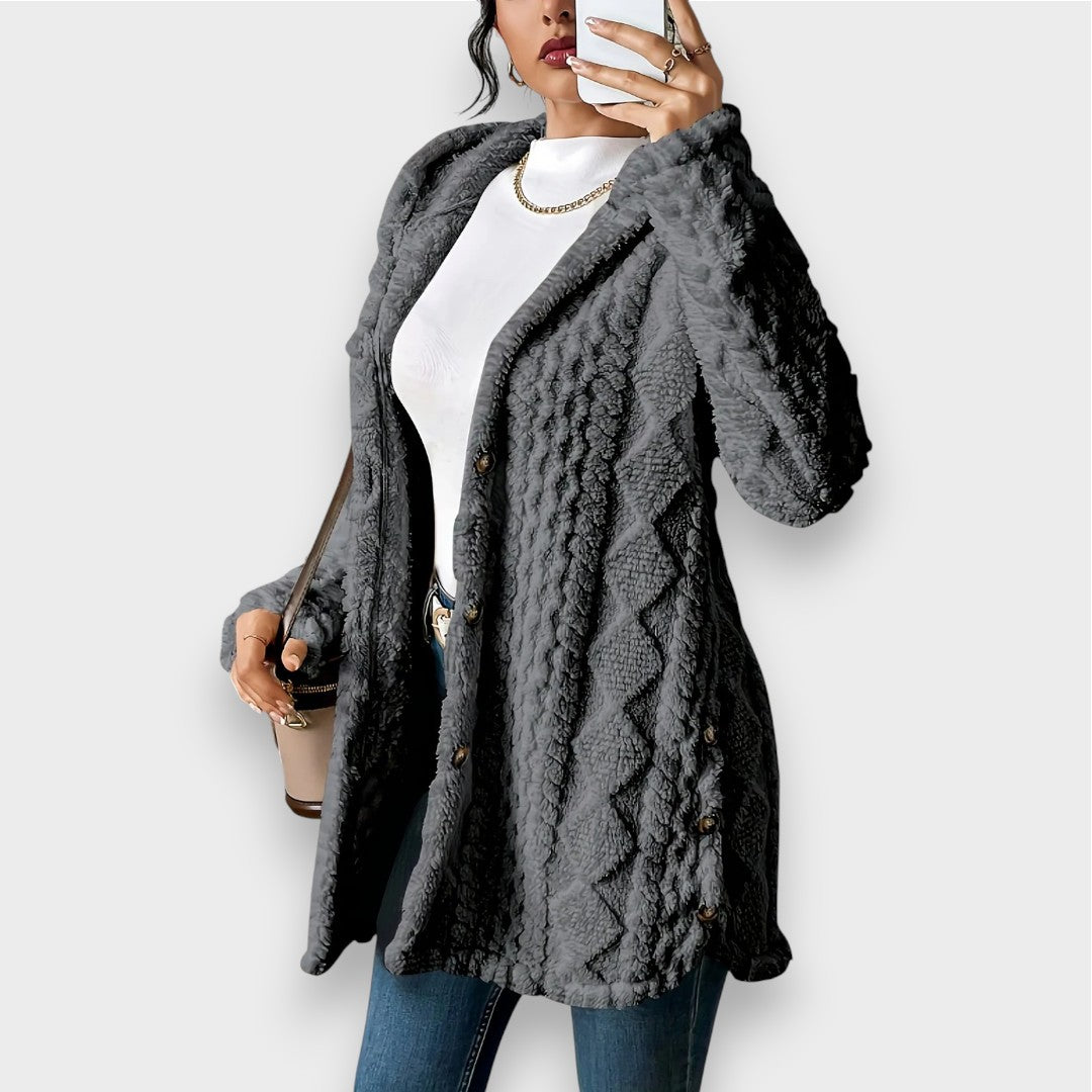 EB | Plüsch-Hoodie-Cardigan-Pullover