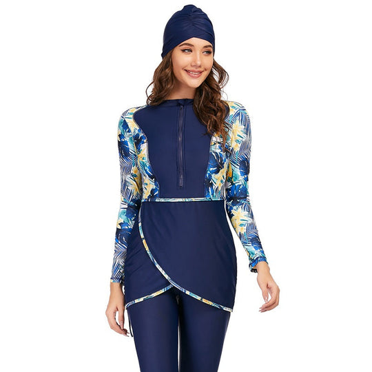 EB | 3 Teile Set Halal Bademode Badeanzug Burkini Badeoutfit