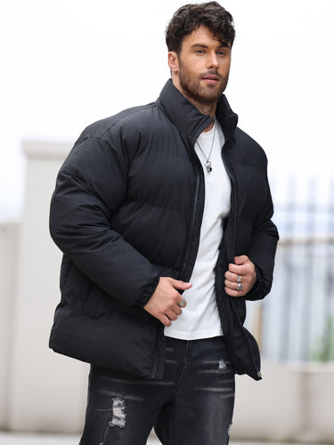 EB | Pufferjacke mit Hohem Kragen Polyester Isolierend und Trendy