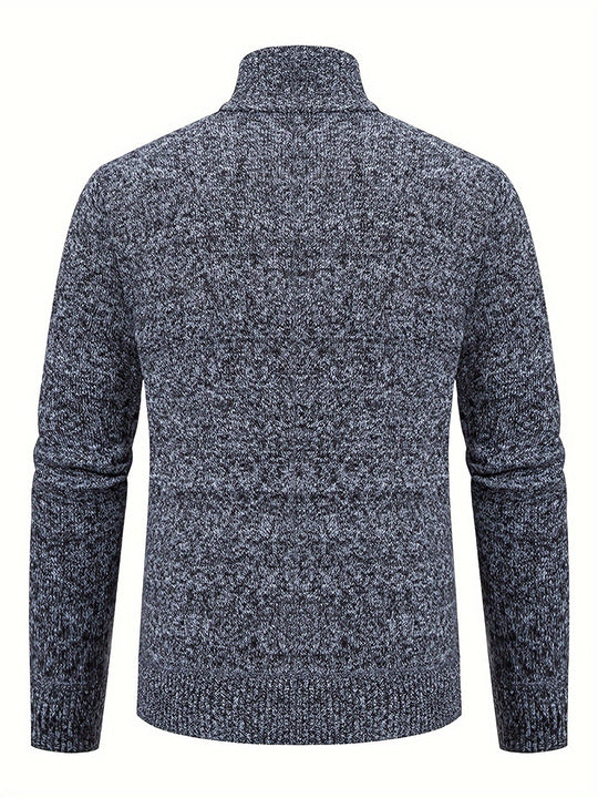 EB | Strickcardigan mit Reißverschluss und Muster Acryl Bequem und Warm
