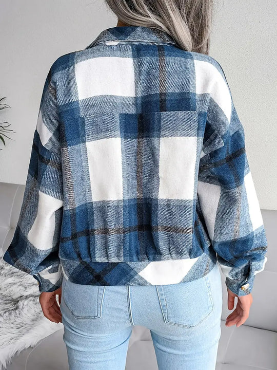 EB | Karierte Flanelljacke - Kurzschnitt