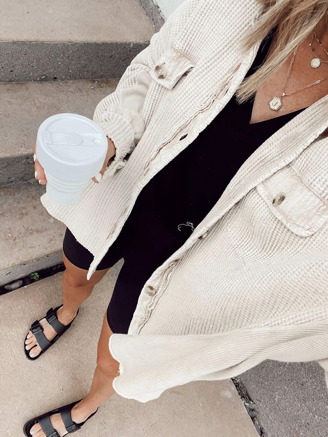 EB | Lässige Hemdjacke Aus Weichem Stoff
