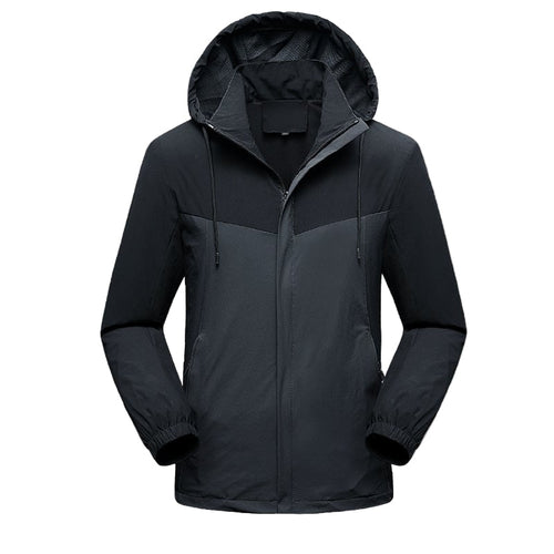 EB | Wasserdichte Herren Sportjacke mit verstellbarer Kapuze