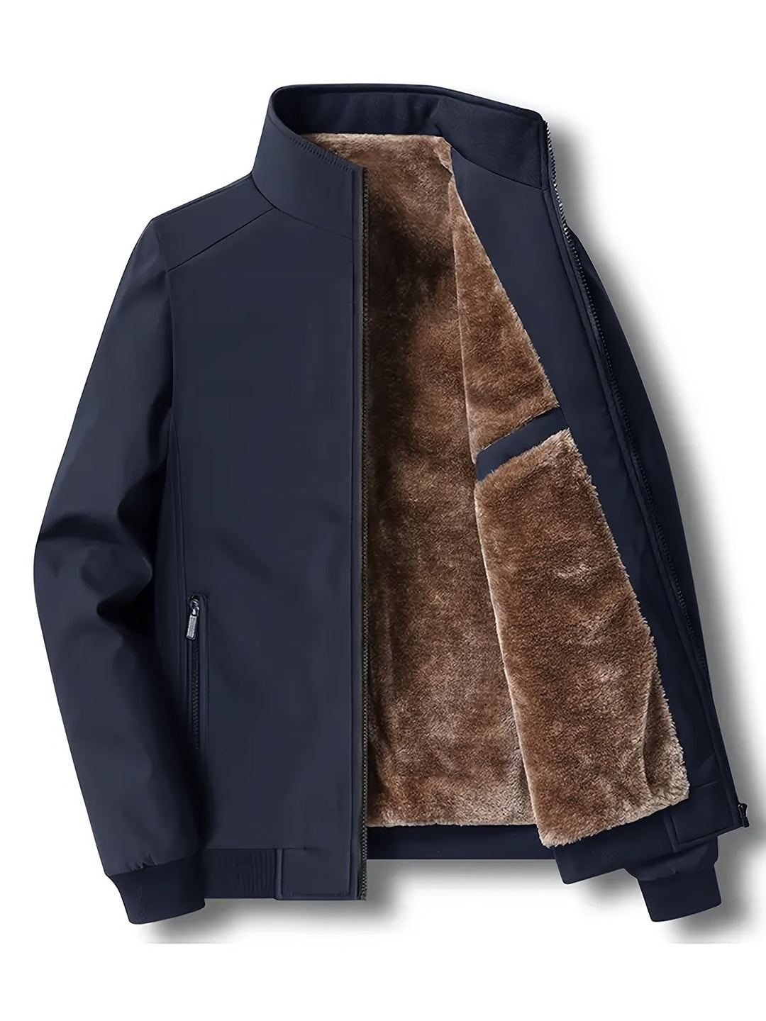EB | Winddichte Jacke mit Imitiertem Pelzfutter Polyester Warm und Komfortabel
