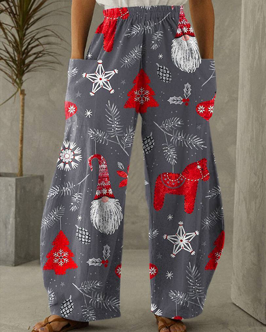 EB | Weihnachtsdruck Freizeit Hose