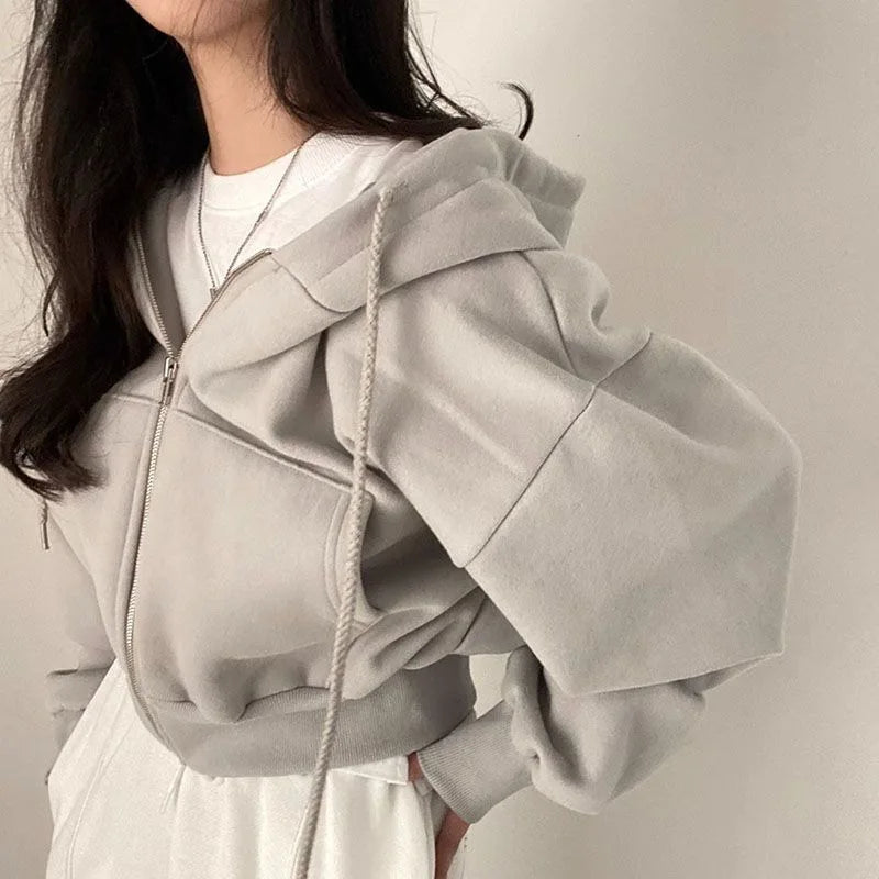EB | Stilvoller Kurzer Kapuzenpullover