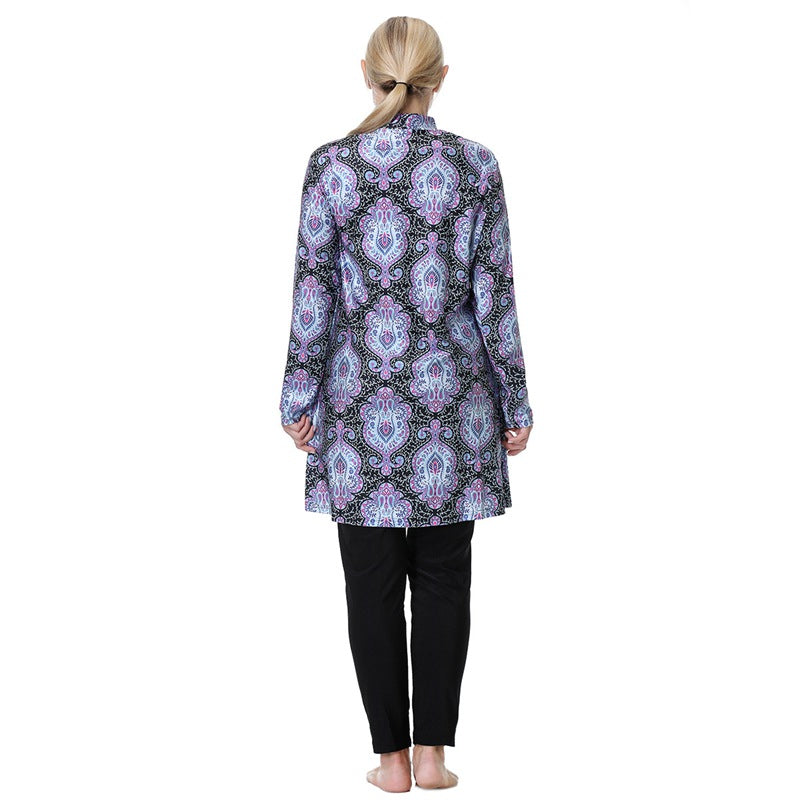 EB | 3Xl 8Xl Gedruckte Halal Arabische Frauen Badebekleidung Badeanzug Burkinis