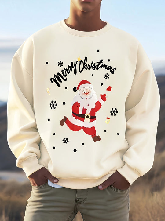 EB | Sweatshirt mit Weihnachtsmotiv Baumwolle Frohe Weihnachten Design