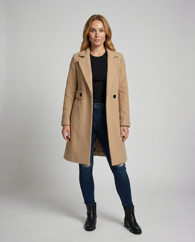 Slim Wollmantel Damen Winter | EB