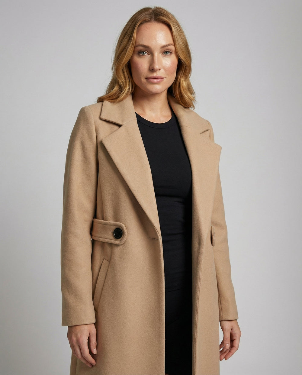 Slim Wollmantel Damen Winter | EB